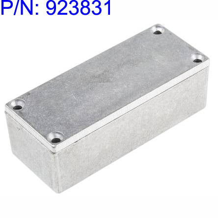 Cast aluminum small shield case EMC shell IP54 with lid DieCast Al Shallow Box Lid Cover