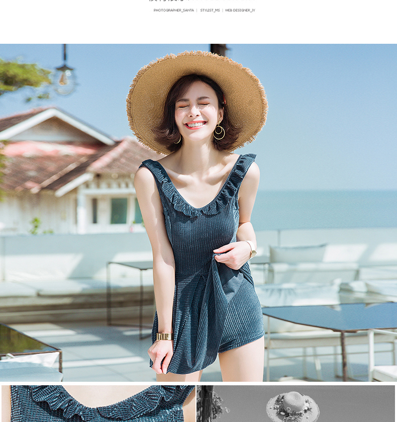 Áo tắm nữ 2019 mới bảo thủ giảm béo áo tắm Hàn Quốc ins gió nữ kết hợp áo tắm nóng bỏng gợi cảm - Bộ đồ bơi One Piece áo tắm 1 mảnh
