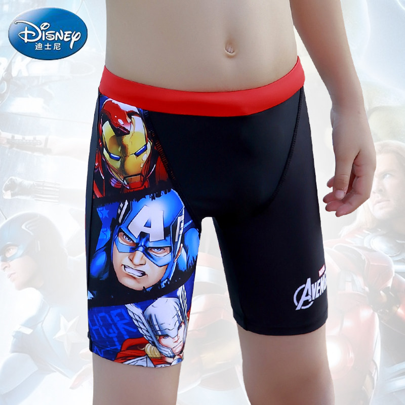 Disney children's swimming trunks, boys, middle and old children, quick-drying swimming trunks, baby boys, boxer swimwear, hot spring swimwear
