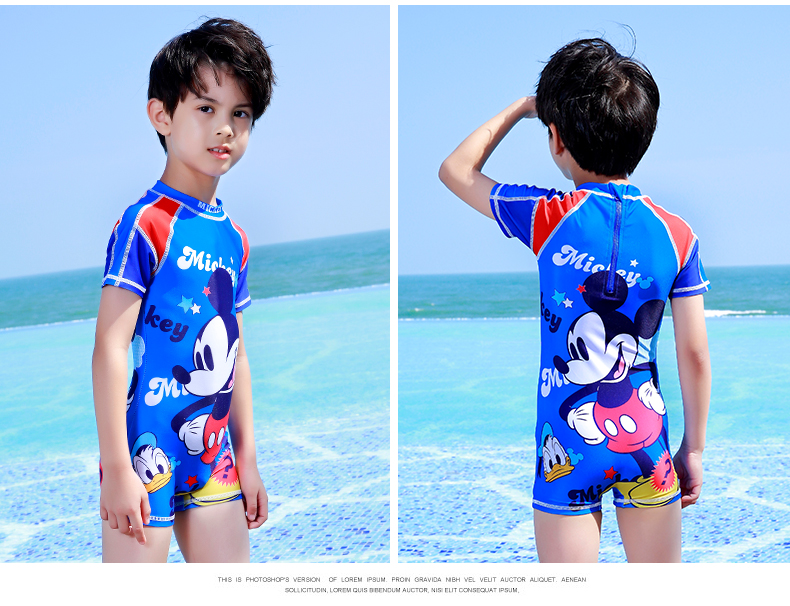 Đồ bơi trẻ em Disney cho bé trai Quần áo chống nắng cho bé gái một mảnh - Bộ đồ bơi của Kid quần bơi trẻ em