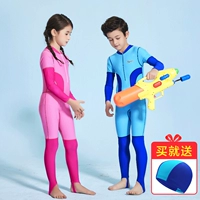 Đồ bơi trẻ em Cô gái Xiêm dài tay áo chống nắng Đồ bơi bé trai Trẻ nhỏ Bé lớn Bé lặn Cô gái Đồ bơi - Bộ đồ bơi của Kid áo tắm trẻ con