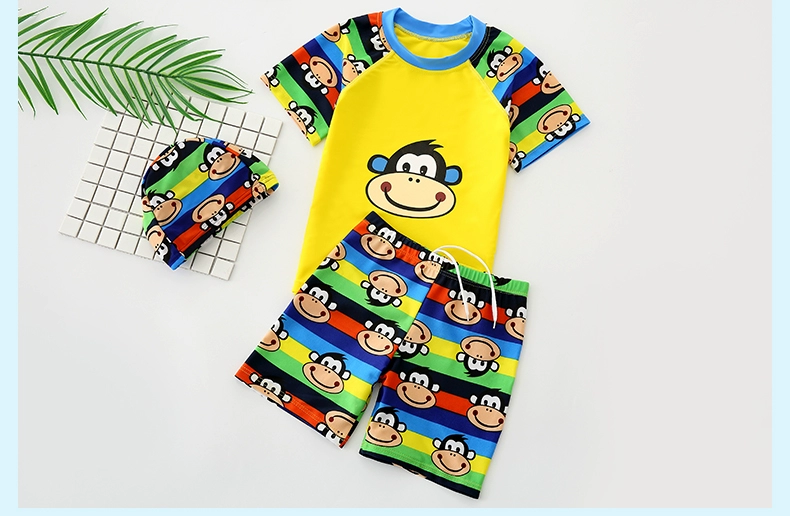 Áo Tắm trẻ em Trai Big Boy Chia Áo Tắm Cậu Bé Kem Chống Nắng Áo Tắm Đặt Con Bé Nhanh Khô Áo Tắm đồ bơi trẻ em nam