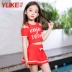 Đồ bơi cho trẻ em gái Big Boy Split Princess Váy Spa Đồ bơi cho bé gái Đồ bơi nữ bảo thủ - Bộ đồ bơi của Kid đồ bơi cho em bé Bộ đồ bơi của Kid
