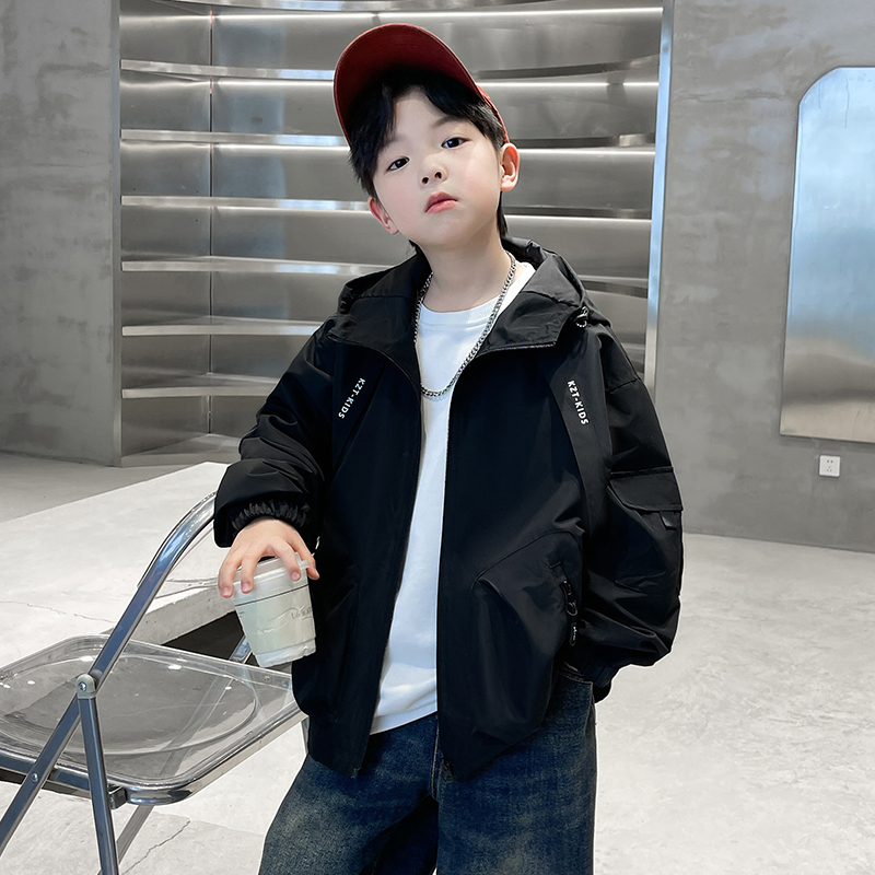 Boys' Jacket, Spring and Autumn 2026 New Style, Loose Fit, Cool Style, Children's Clothing for Older Boys, Spring Top, Trendy and Cool Boys' Jacket, Spring and Autumn 2026 New Style, Loose Fit, Cool Style, Children's Clothing for Older Boys, Spring Top, Trendy and Cool