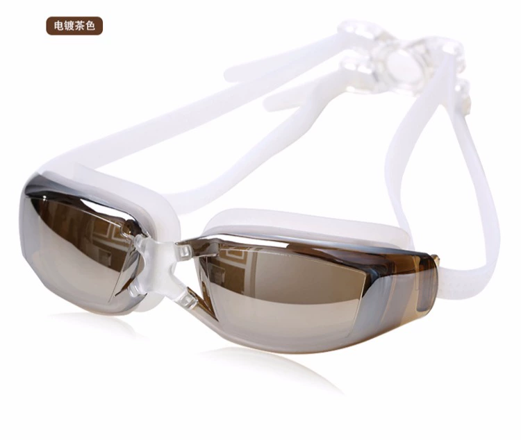 Kính lớn gọng kính chuyên nghiệp thoải mái unisex HD chống nước chống sương mù độ cận thị kính bơi - Goggles
