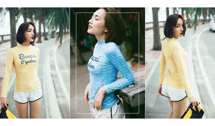 Quần đi biển PRIDONNA Quần short nữ màu trắng mỏng giảm béo gói mông mông thịt thể thao giản dị quần nóng nhanh khô - Quần bãi biển 	ao quần đi biển	