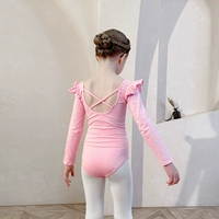 Розовые длинные рукава (темная пряжка открытая промежность)