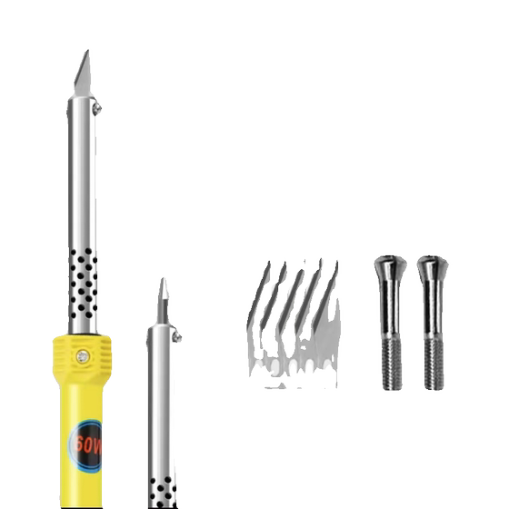 전기 납땜 인두 수동 원예 구멍 펀칭 전기 납땜 인두 조각 핫멜트 칼 절단 세탁 세제 병 꽃 냄비 도구
