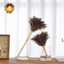 Chicken feather dusting dust dusting ostrich hair duster household cleaning Feather Duster small duster dust removal artifact does not lose hair