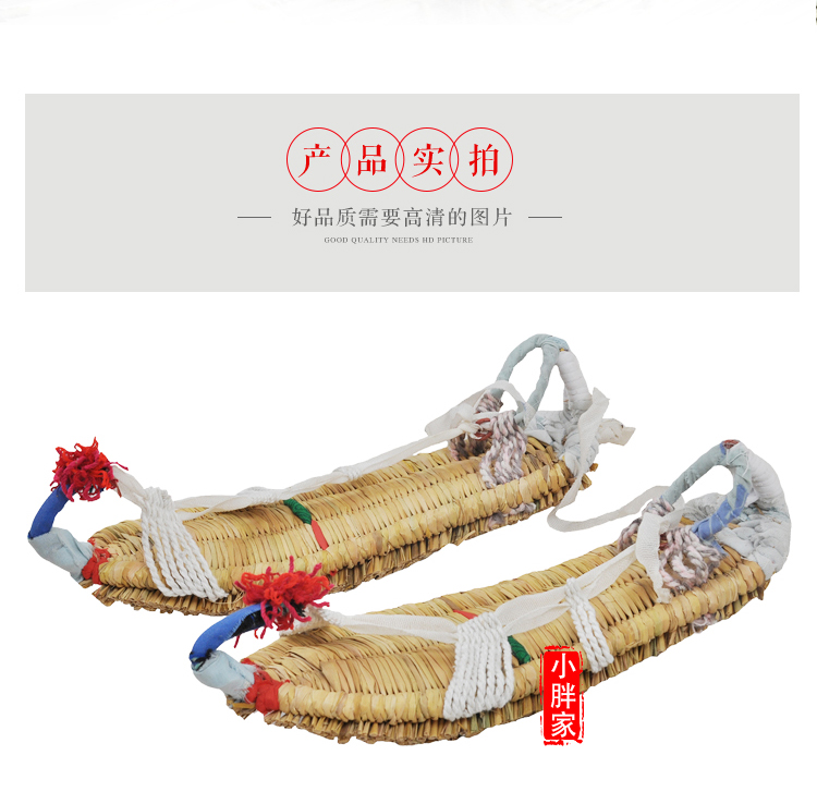 Tinh khiết đan tay đỏ quân đội nam và nữ cá tính retro tie linen giày rơm dép đạo diễn sân khấu giày nam công sở