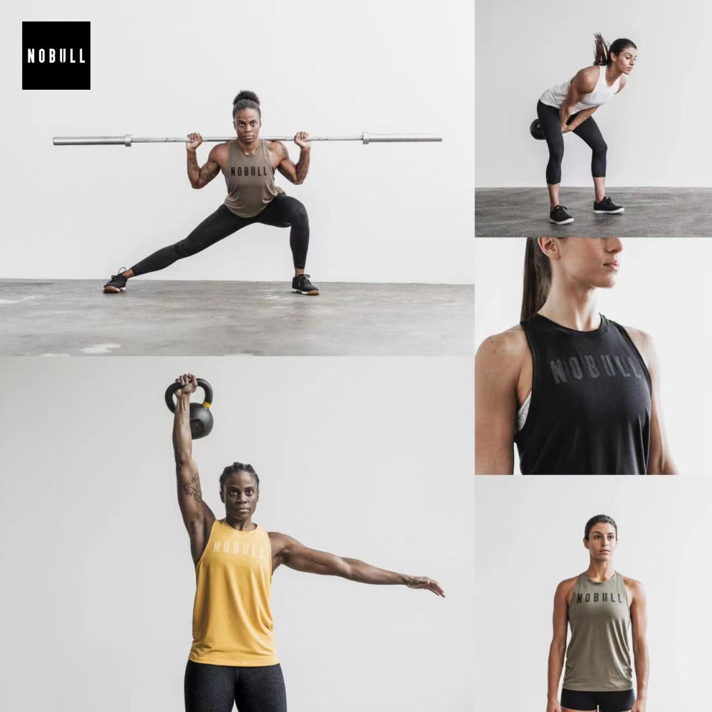 Nobull women's long vest HIGH-NECKTANK CROSFIT sports fitness running loosely squat