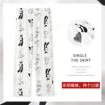 Sleeping Pants Lady Summer Single Strip Pure Cotton Long Pants Loose Big Code Day Ensemble Extras White Full Cotton Spring Autumn Home Pants