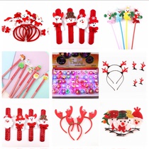 Christmas Presents Pen Cap Batch Head Stirrup Hair Clip Snap Clapped Snap Ring Hand Ring Decoration Gift Festival Small Gift