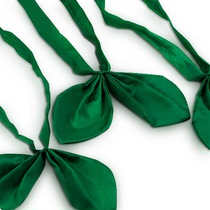 Primary School students green scarf Primary School green bow tie high quality fabric Shanghai school unified green scarf