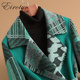 High-end double-sided woolen coat 2022 autumn and winter new mid-length suit collar woolen coat women's zero cashmere