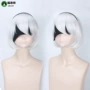 Cô giáo mèo Yuhar 2B tóc giả anime cosplay tóc giả trò chơi Neil cơ thời đại tóc giả đạo cụ ngắn - Cosplay đồ cosplay học sinh