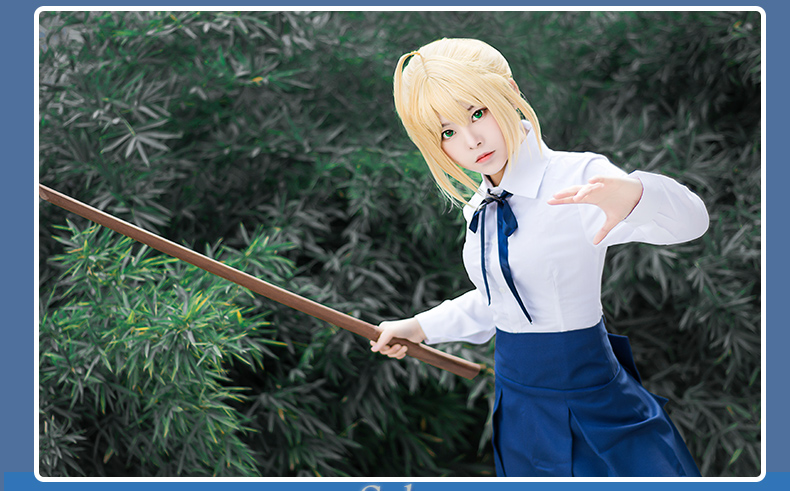 Mèo giáo viên Saber vua của tôi COS phục vụ hàng ngày định mệnh béo đêm cosplay đồng phục nữ bộ đồ cosplay