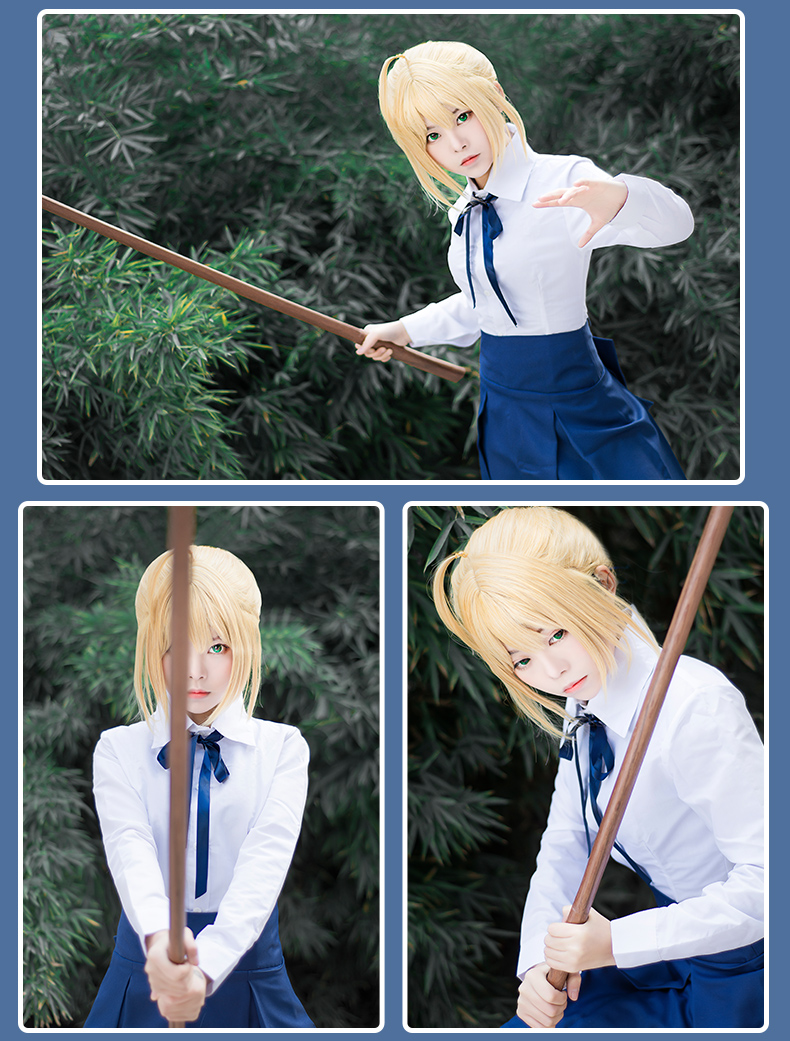 Mèo giáo viên Saber vua của tôi COS phục vụ hàng ngày định mệnh béo đêm cosplay đồng phục nữ bộ đồ cosplay