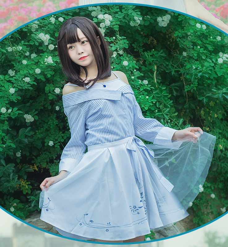 Mèo giáo viên tình yêu và nhà sản xuất nữ chủ nhà I COS quần áo đầy đủ trò chơi anime cosplay váy của phụ nữ hàng ngày - Cosplay