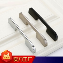 cabinet door handle modern minima light and luxurious black gold cabinet drawers Kitchen Cabinet Lengthened Wardrobe Door Handle