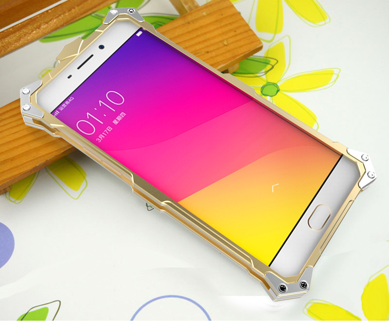 SIMON THOR Aviation Aluminum Alloy Shockproof Armor Metal Case Cover for OPPO R9 Plus & OPPO R9