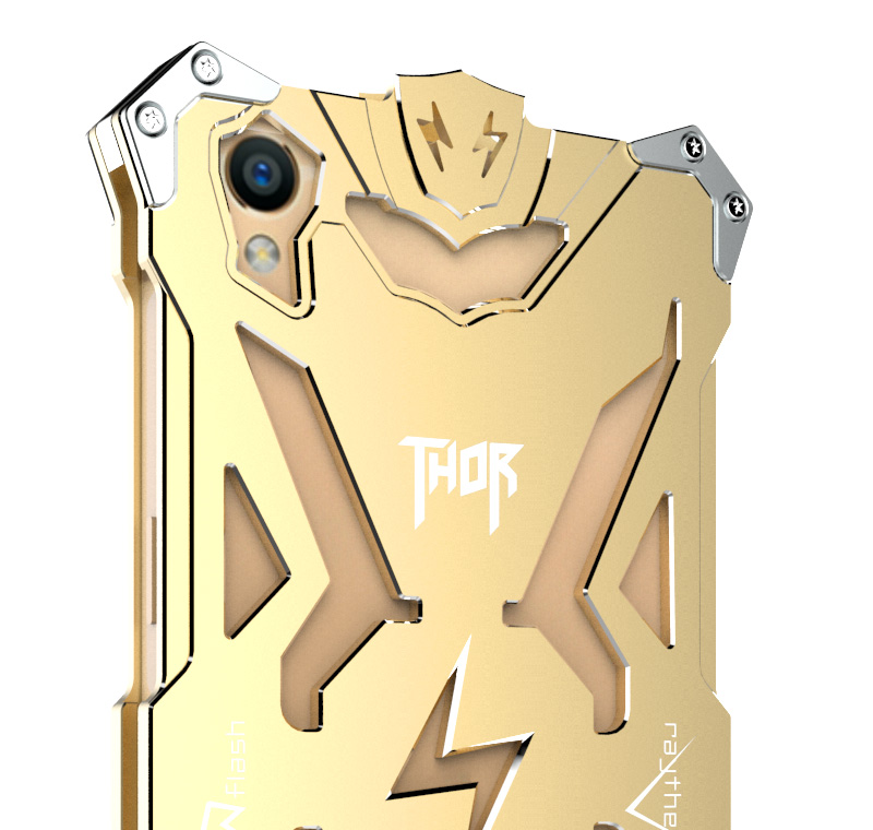 SIMON THOR Aviation Aluminum Alloy Shockproof Armor Metal Case Cover for OPPO R9 Plus & OPPO R9