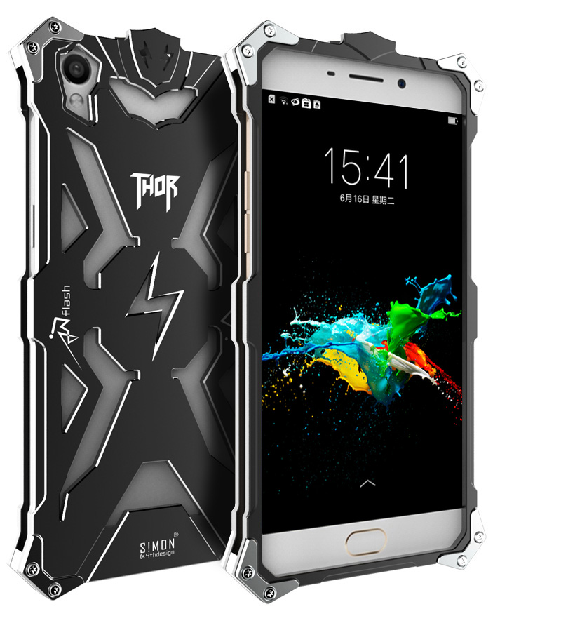 SIMON THOR Aviation Aluminum Alloy Shockproof Armor Metal Case Cover for OPPO R9 Plus & OPPO R9