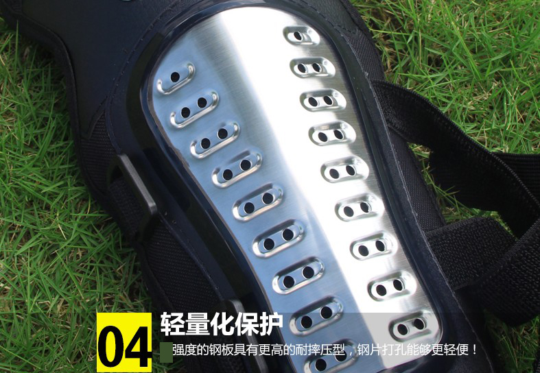 Hợp kim nhôm nhôm không gỉ đâm thủng xe đua off-road xe máy bảo vệ miếng đệm đầu gối khuỷu tay bốn bộ chống rơi bốn mùa - Xe máy Rider thiết bị băng đầu gối aolikes