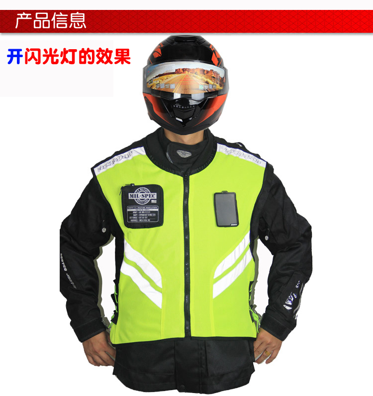 Xe máy Mỹ phản quang cưỡi vest phù hợp với quần áo phản quang đầu máy cưỡi vest vest đồng phục - Xe máy Rider thiết bị găng tay đi xe máy cho nữ