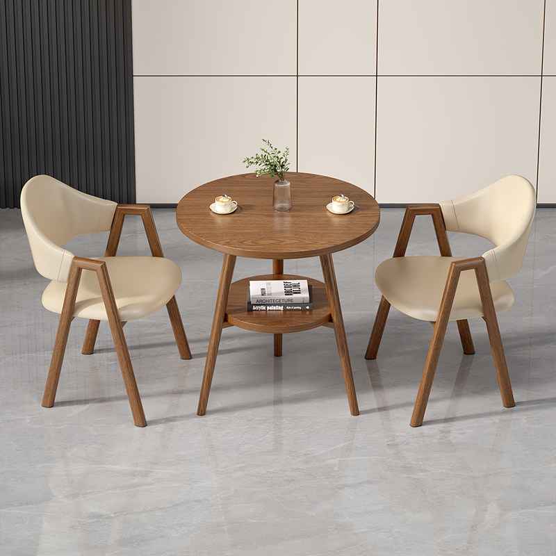 Office Meeting and Negotiation Table and Chair Set, Rest Area Reception, Coffee and Milk Tea Shop Dining Table, Balcony Leisure Small Round Table Office Meeting and Negotiation Table and Chair Set, Rest Area Reception, Coffee and Milk Tea Shop Dining Table, Balcony Leisure Small Round Table