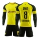 Áo đấu của Dortmund 18-19 mùa mới đồng phục dài tay tùy chỉnh phù hợp với áo bóng đá Royce jersey