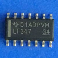 LF347LF347DRSOP14 imported TI broadband JFET to input four operational amplifiers