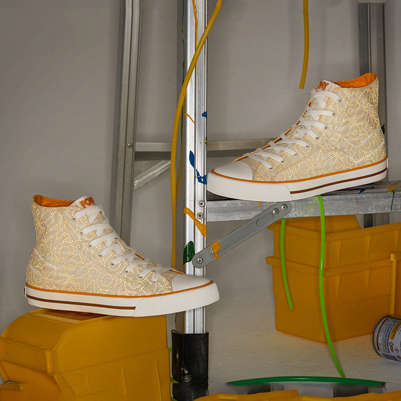 PONY Canvas Shoes High Drum Women Shoes 2021 Summer New Fashion Korean Version Trends 100 Hitch Lovers Sports Casual Shoes