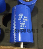 500V4400UF New Japan Black Diamond DC frequency inverter electrolytic capacitor U32F bottom with screw
