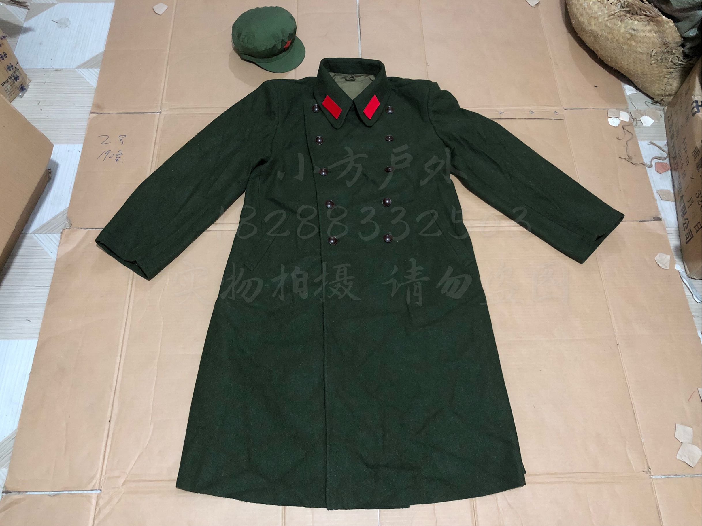 1966 65-style woolen coat 65-style yellow-green woolen coat pure wool worsted worthy of collection Fidelity