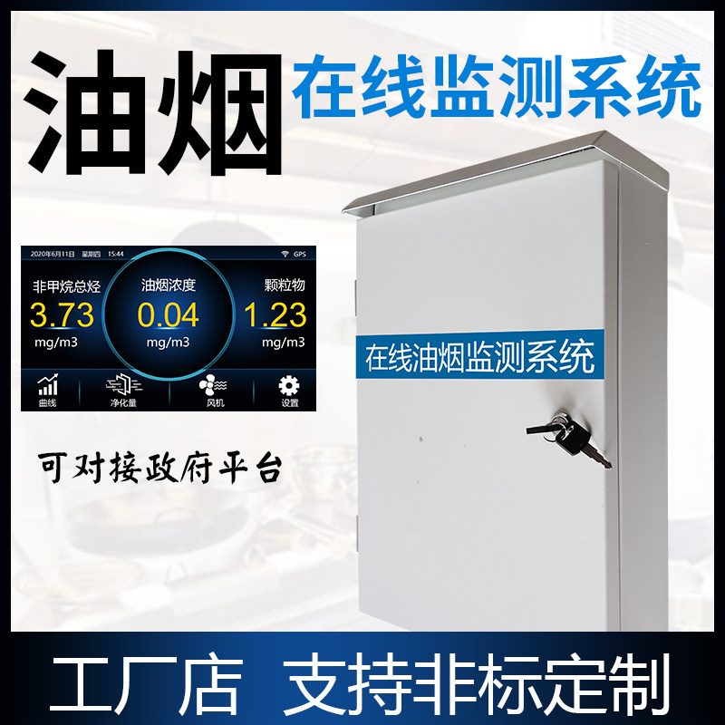 Catering Oil Smoke Pump Suction-Type Online Intelligent Monitoring System Non-Methane Total Hydrocarbon Particulate Matter Detection Host Diffusion