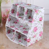 Цинканг с ящиками для хранения косметики пастырский кожаный туалетный столик для организации домашних хозяйств на рабочем столе