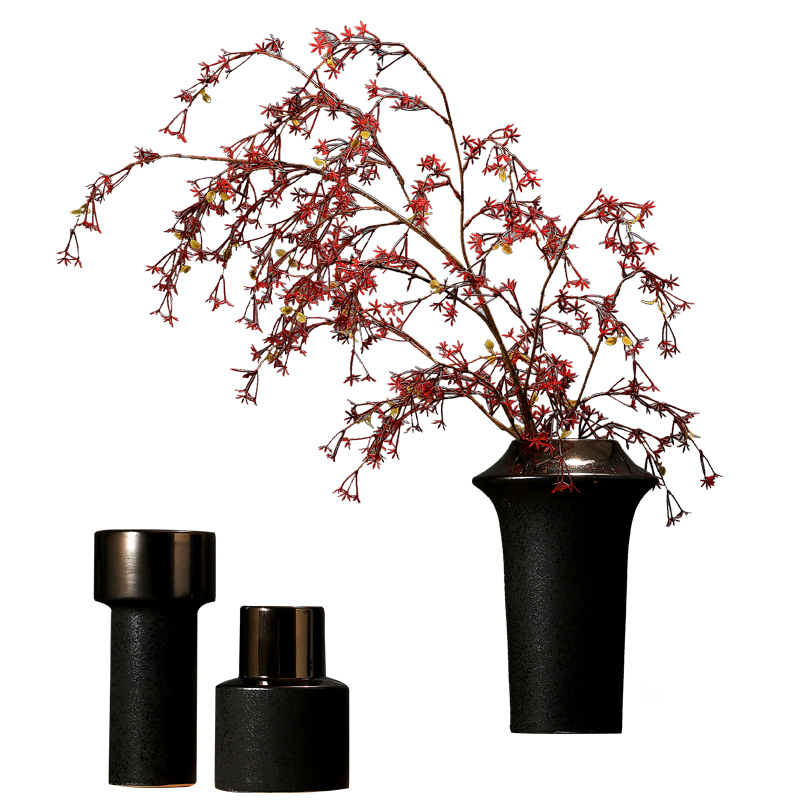 Chinese pottery and porcelain vase furnishing articles sitting room dry flower flower arranging flower implement home wine porch TV ark adornment ornament