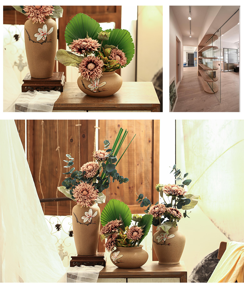 Like a flower of new Chinese style ceramic vases, flower art furnishing articles simulation flowers, artificial flowers home sitting room interior decoration decoration