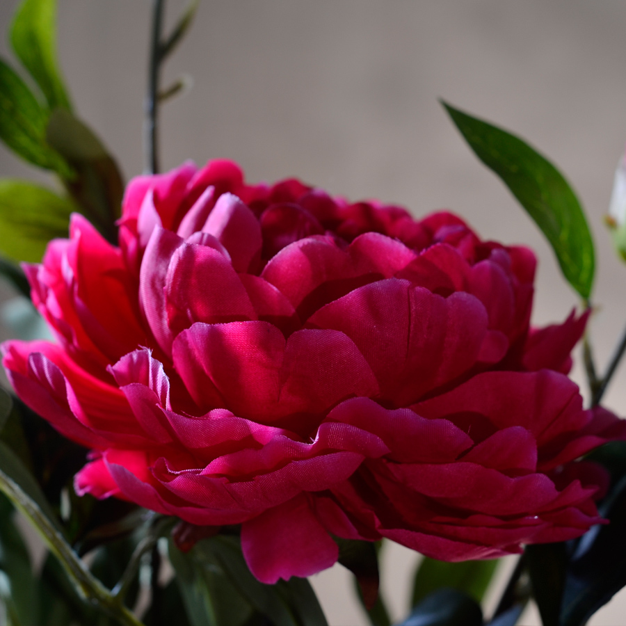 Large wedding housewarming celebration floral coarse pottery vase peony simulation finished furnishing articles suit household decorative flower flower