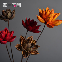 Buddha Lotus Lotus Lotus dried flower vase flower arrangement simulation flower modern home decoration floral art fake flower lotus living room ornaments