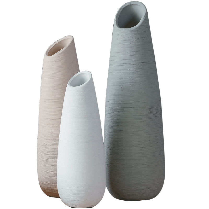 Like a flower, the Nordic ceramic biscuit firing floret bottle contracted dry flower vase sitting room adornment porcelain desktop furnishing articles