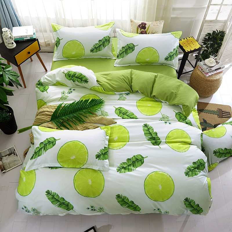ins ròng đỏ giường bông Li gia đình bốn 1.5 / 1.8 bedspread khăn trải giường cotton ba mảnh ký túc xá sinh viên 1,2m - Trang bị Covers
