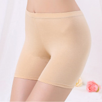 Xia thin anti-light safety pants modal seamless belly womens underwear flat corner insurance pants bottoming three fat girl