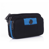 Mobile phone fanny pack men wear a belt Multi-functional outdoor leisure oblique cross hanging bag Mini horizontal bag Waterproof sports