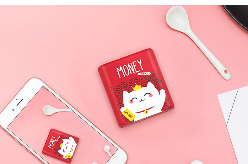 Luoma Shi 10.000 mA sạc kho báu nhỏ cầm tay dễ thương phim hoạt hình cô gái điện thoại di động cung cấp điện hoàn vũ - Ngân hàng điện thoại di động cục sạc dự phòng iphone