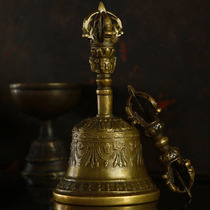 A pair of bells and pestles containing old bell sets in Tibet