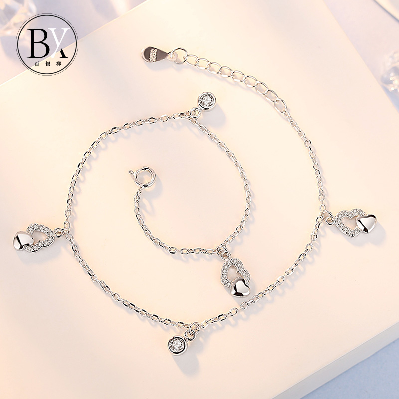 Bracelet de cheville Femme en Argenterie - Ref 3104262 Image 1