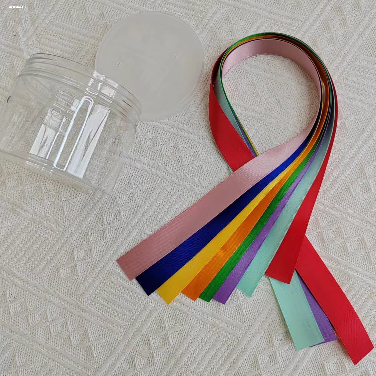 Colorful Ribbon Pull Toy Montessori Early Education Educational Toys for Infants 0-1 Years Old Fine Motor Skills Training