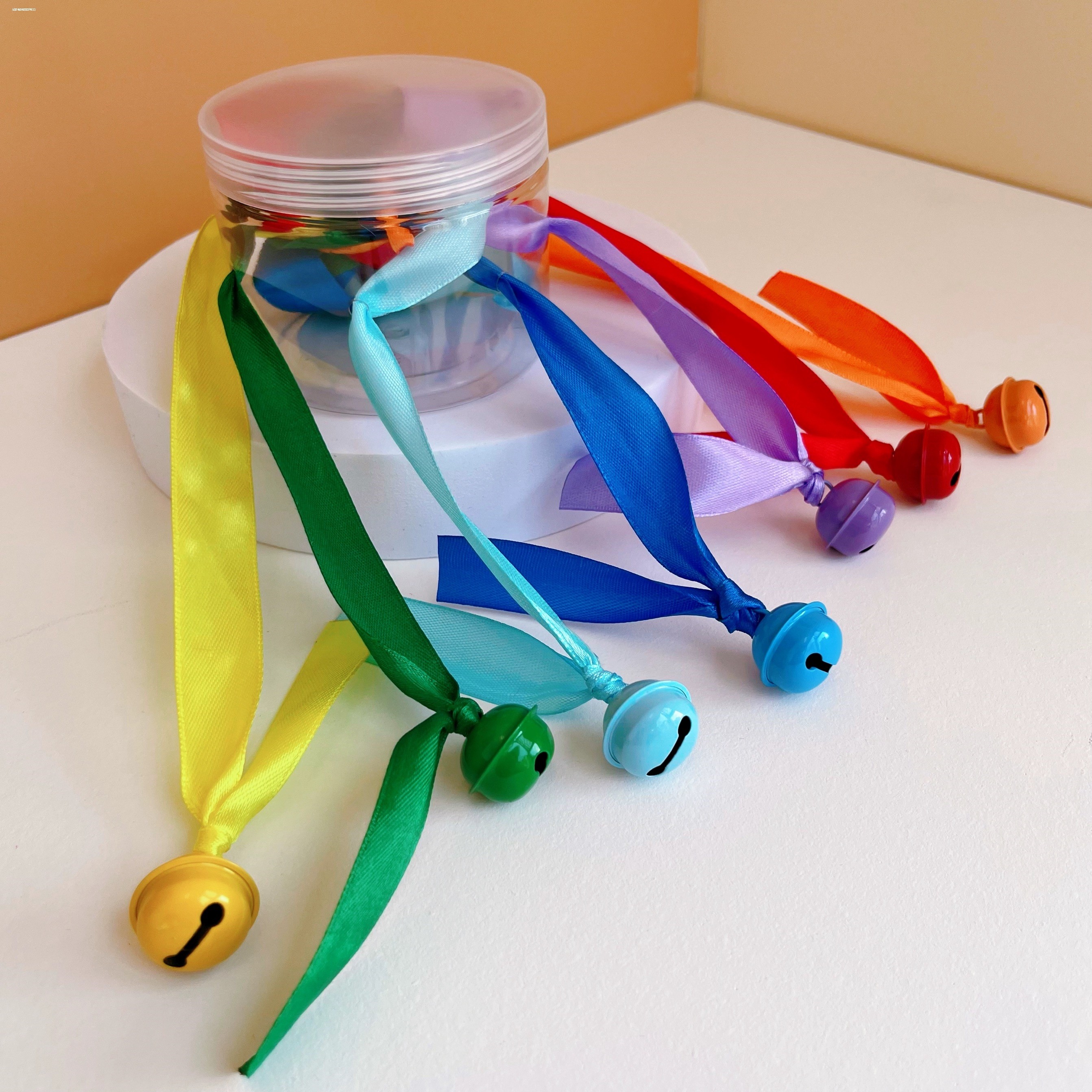 Colorful Ribbon Pull Toy Montessori Early Education Educational Toys for Infants 0-1 Years Old Fine Motor Skills Training